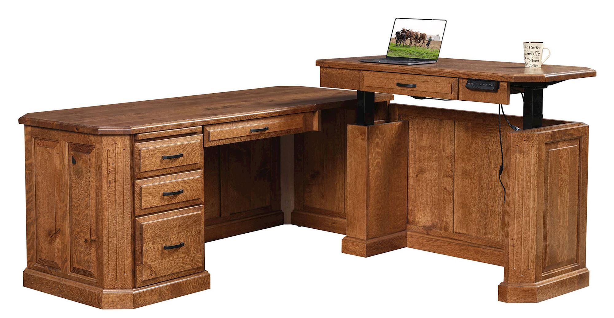 solid-wood-executive-l-desk-with-adjustable-height-return
