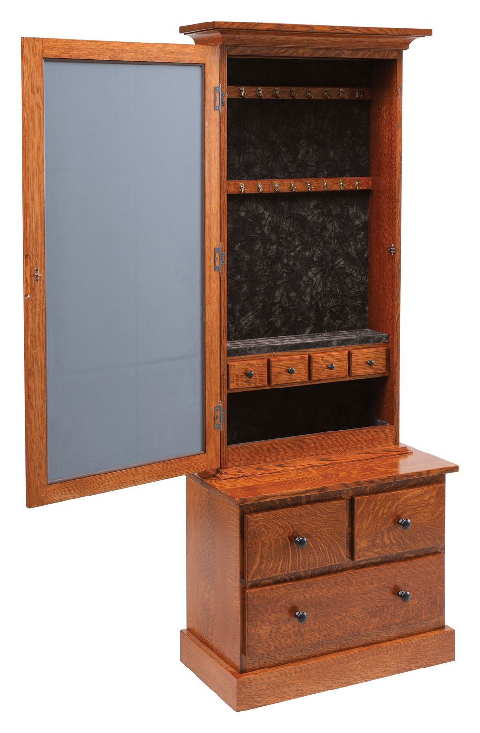amish-shaker-mirrored-jewelry-cabinet