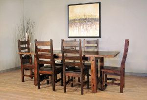 Ruff Sawn Beam Dining Furniture Collection