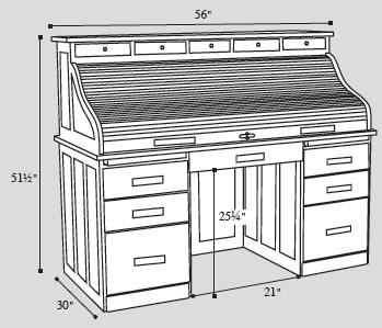 amish-roll-top-desk-dimensions