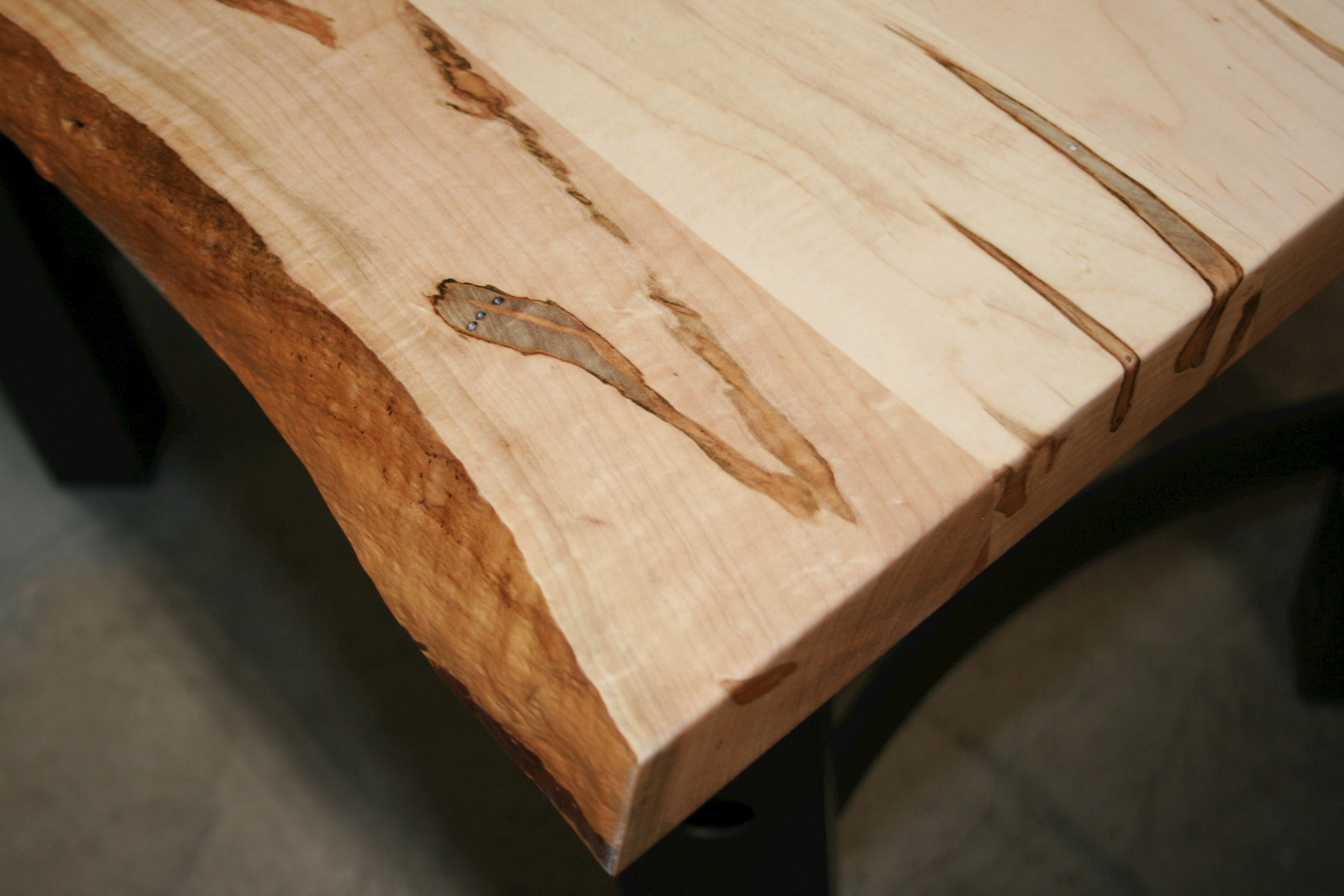 Stunning Wormy Ambrosia Maple Table Desk 