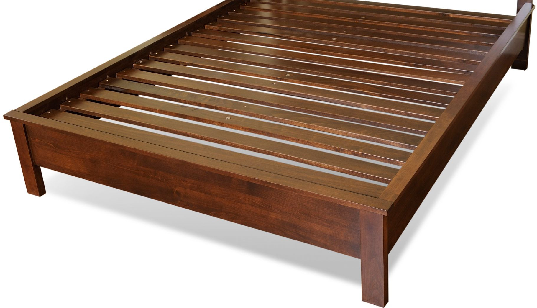 solid wood platform bed slats