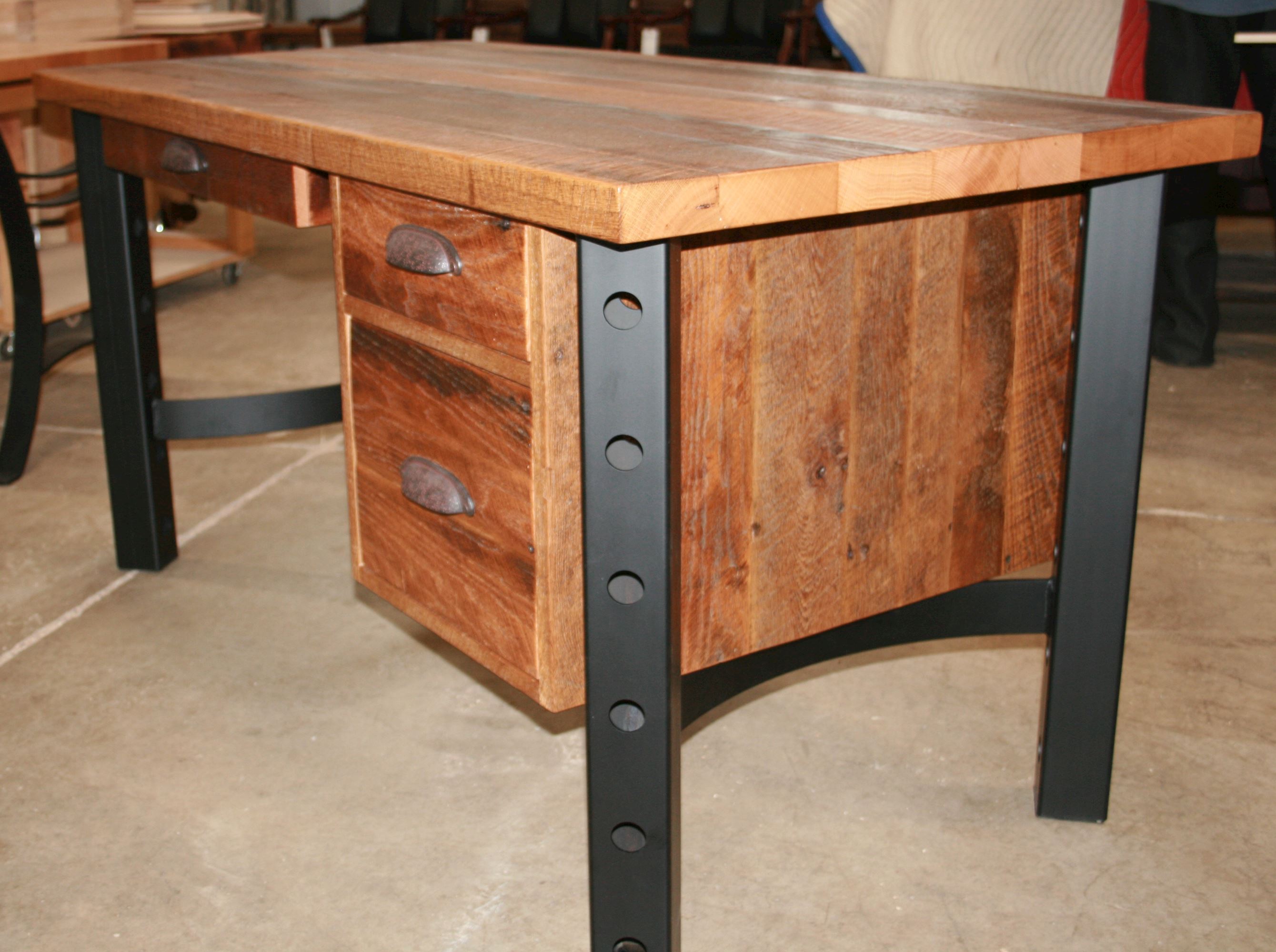 Reclaimed Barnwood Writing Desk