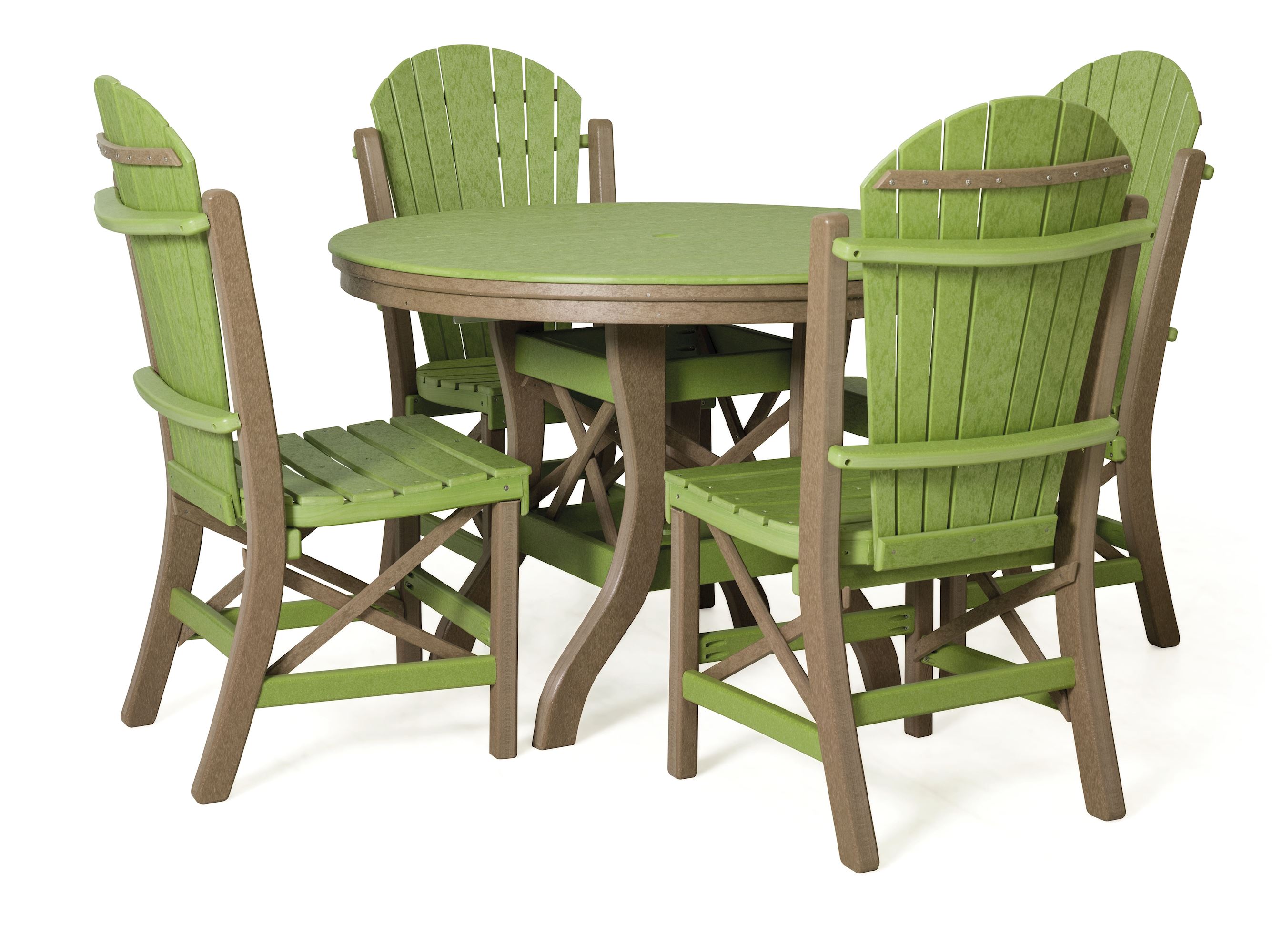 recycled-poly-round-patio table-chairs