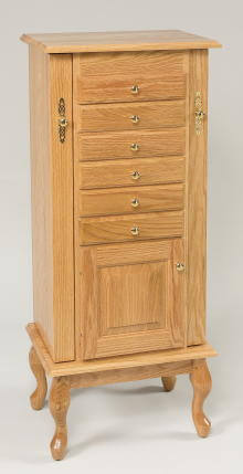Queen Anne Jewelry Armoire
