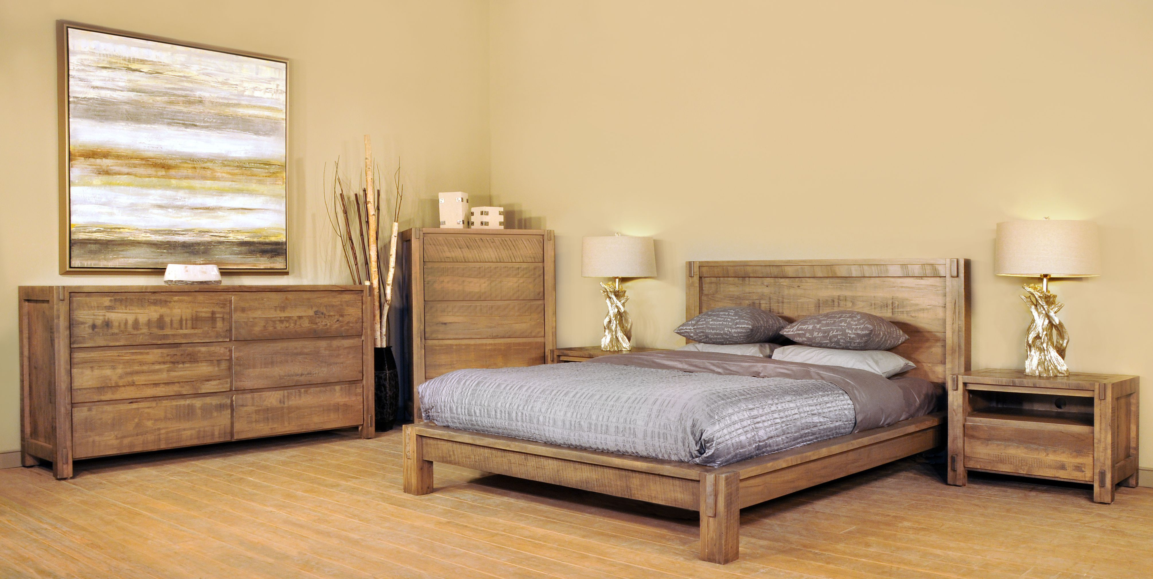 Ruff Sawn Neo Bedroom Collection