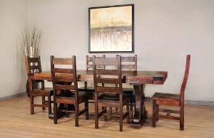 Ruff Sawn Rustic Carlisle Dining Collection