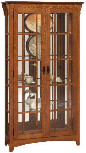 Amish Curio Cabinets Solid Wood Free Delivery