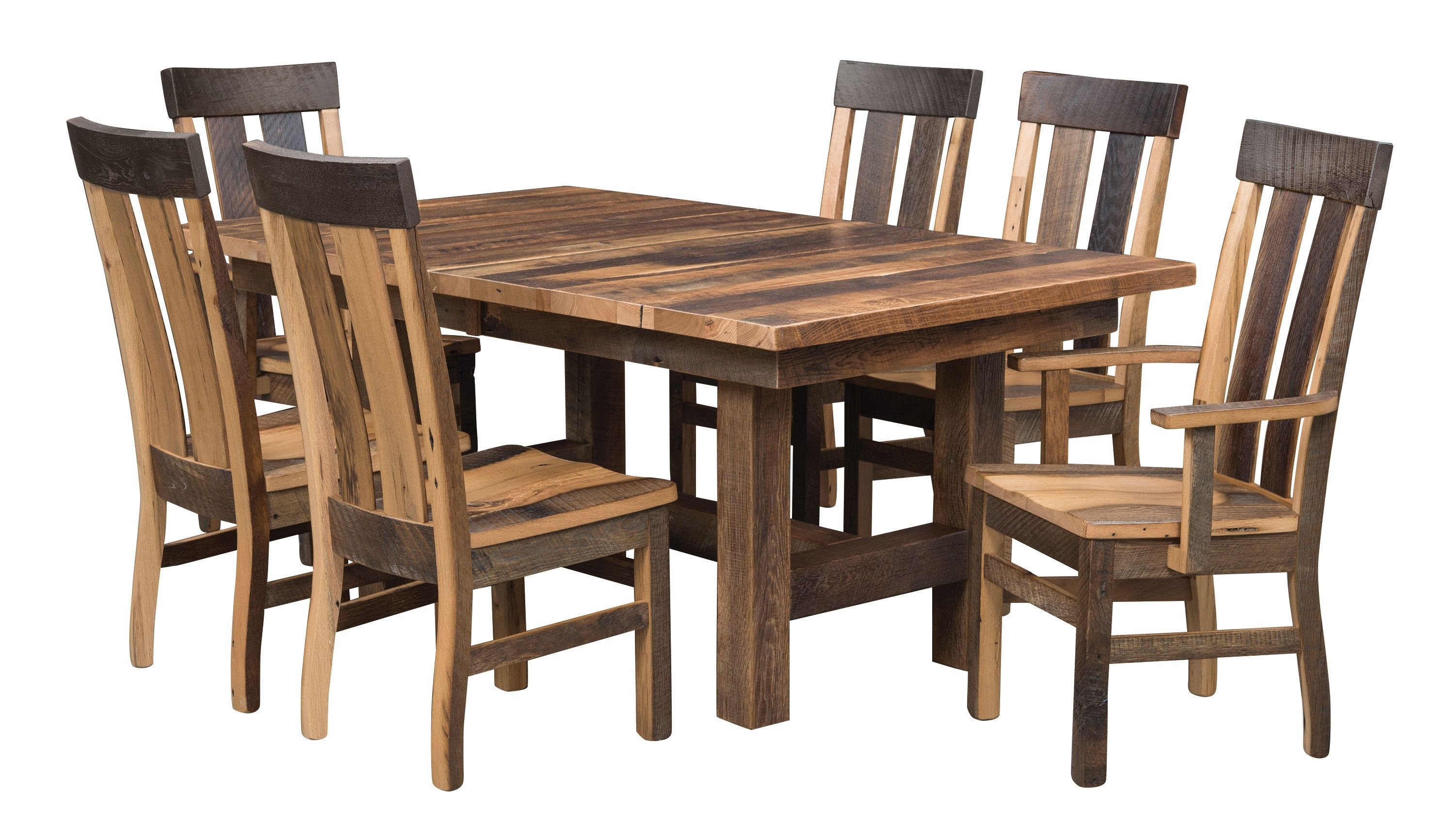 Glazier Reclaimed Barnwood Dining Furniture Collection