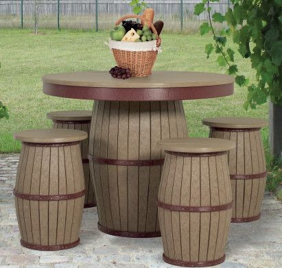 Poly Barrel Patio Furniture