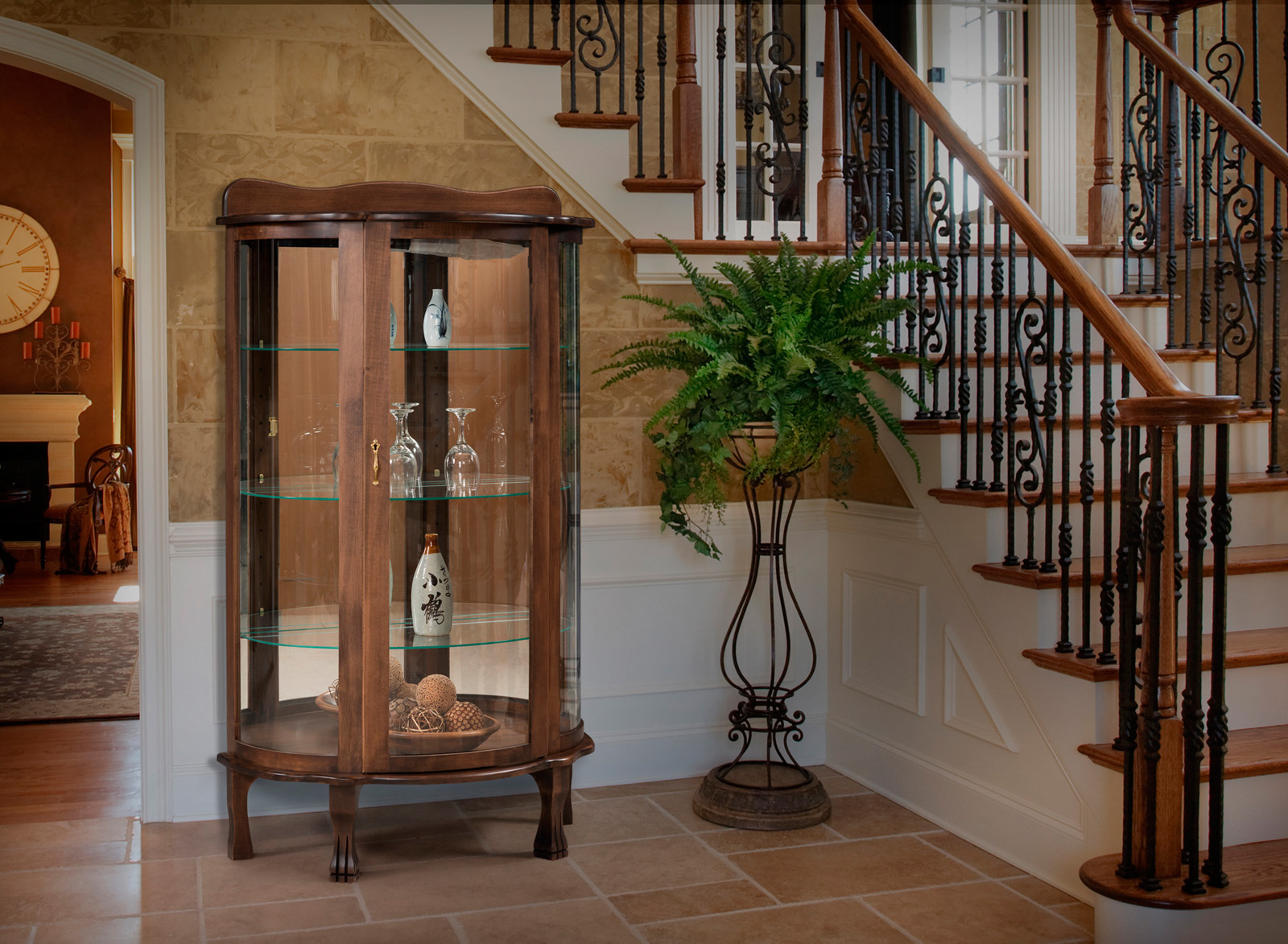 Solid Wood Curio Cabinets