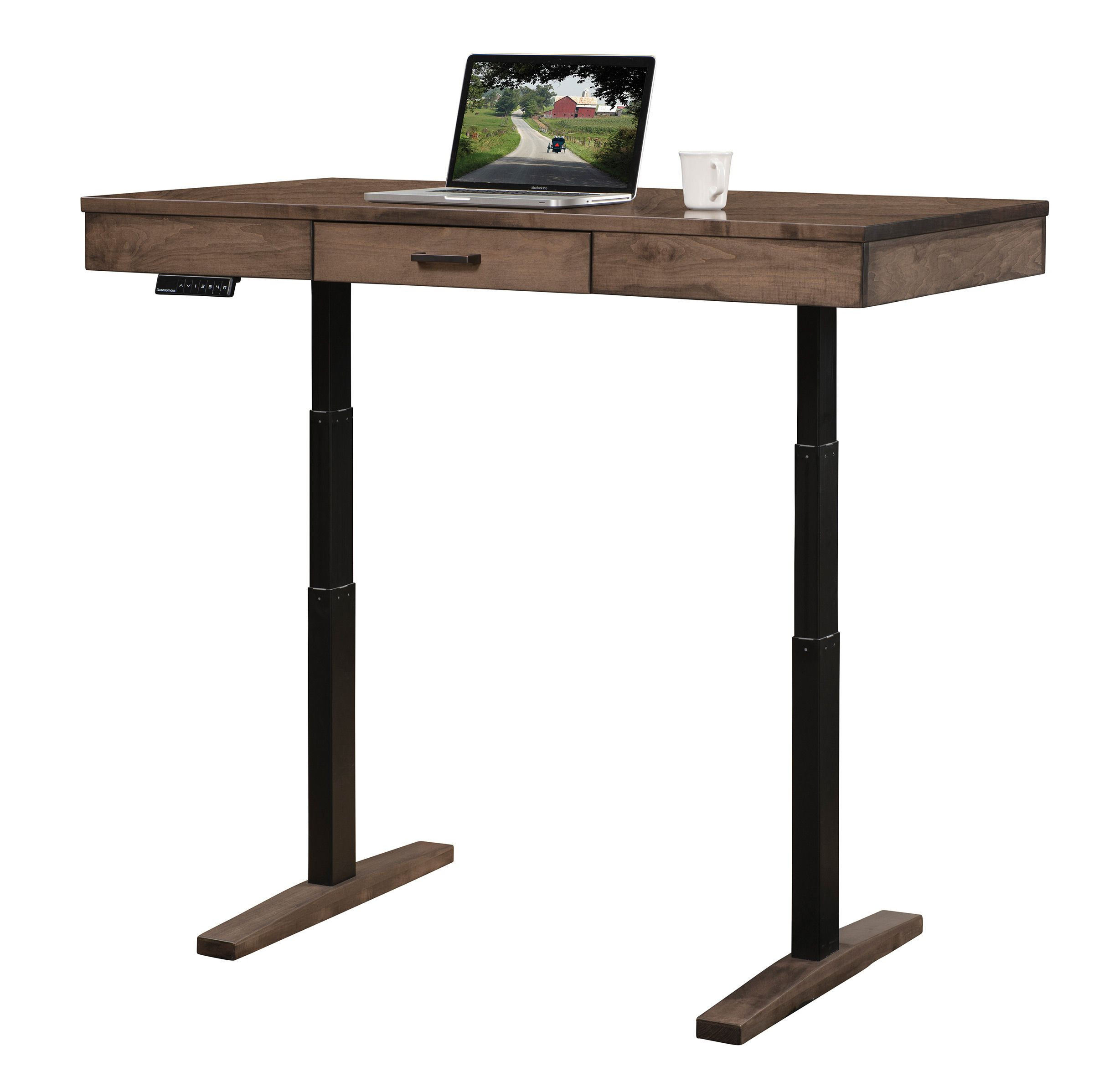 Solid Wood Sit Stand Desks