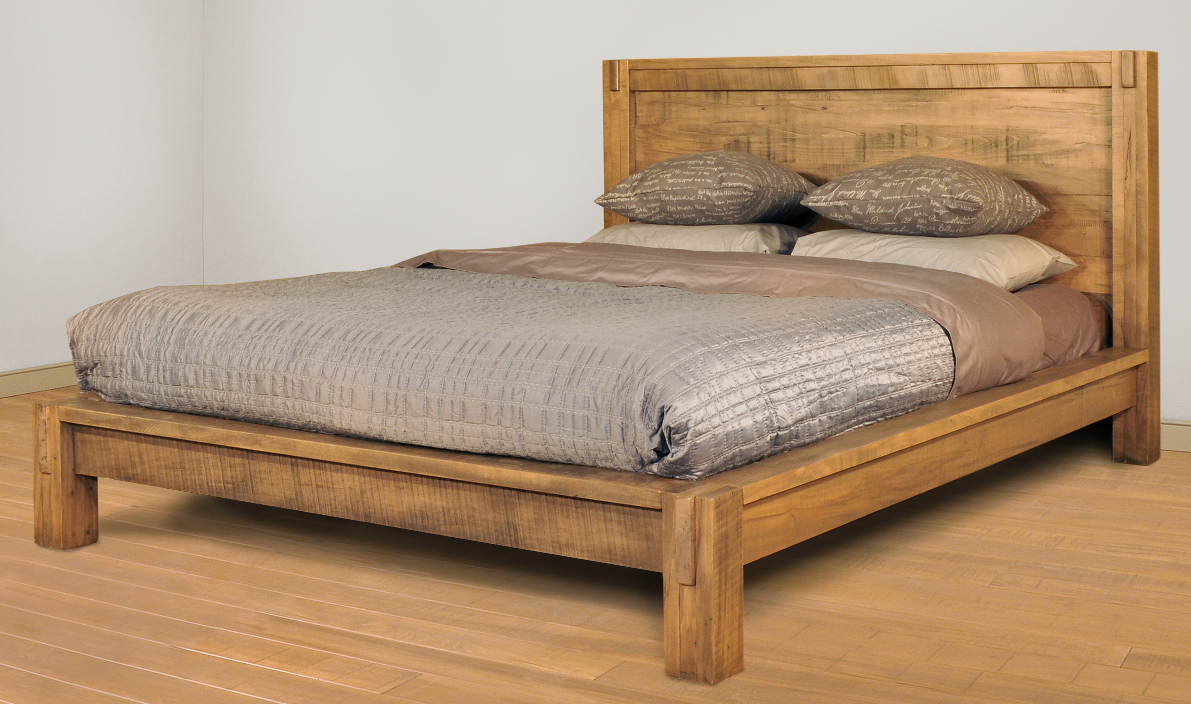 Ruff Sawn Neo Bed Rustic platform bed, Rustic bedroom furniture