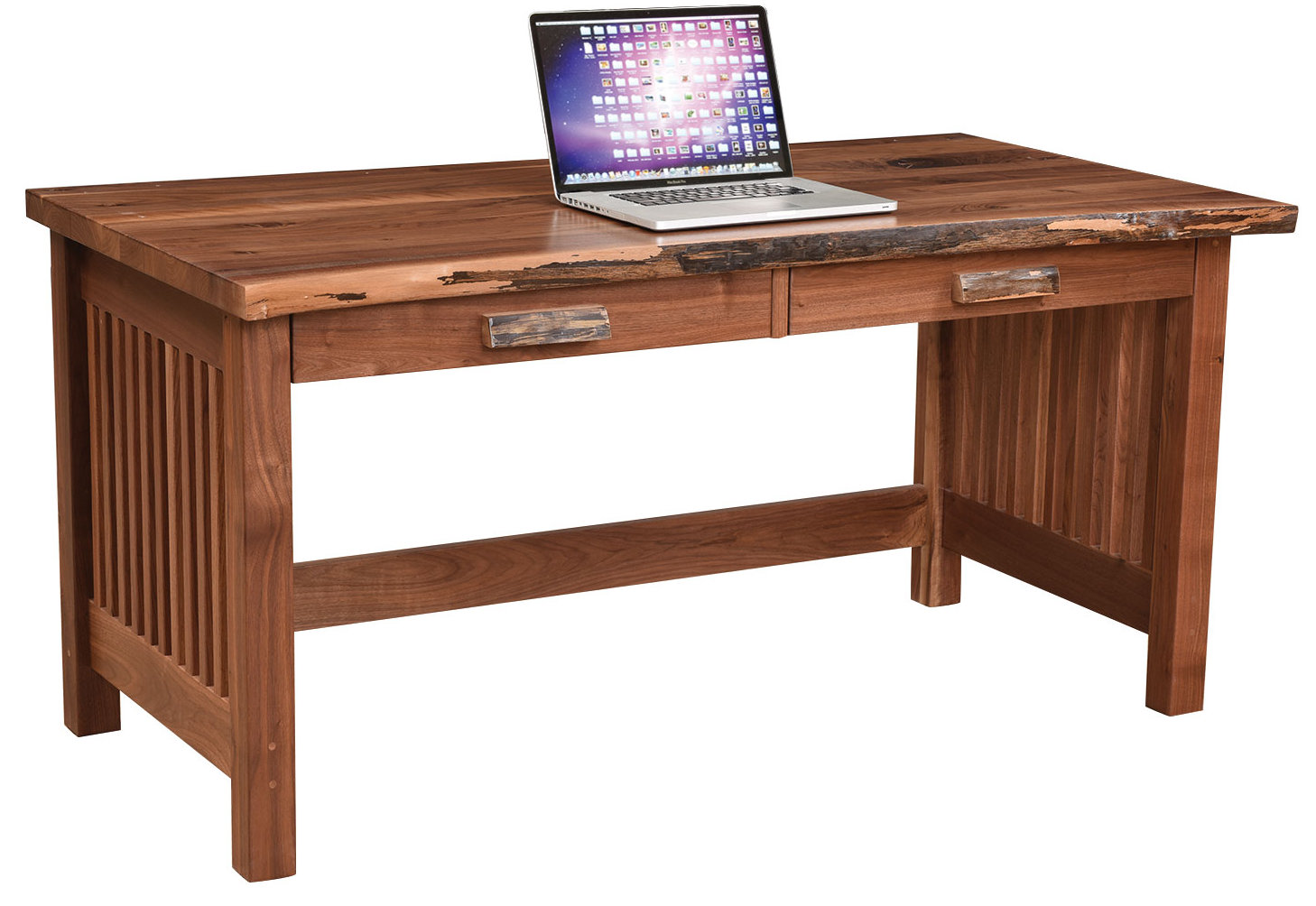 Live Edge Amish Valley Mission Writing Desk