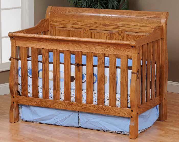 sleigh bed crib