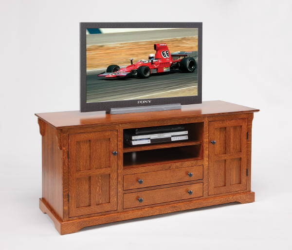 Solid Wood Mission Style TV Stand