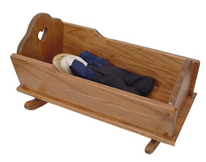 amish doll cradle