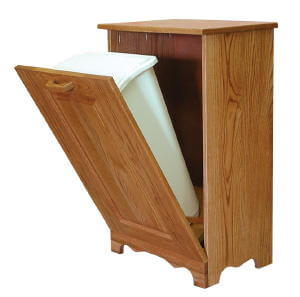 Large Tilt Out Trash Bin Solid Wood