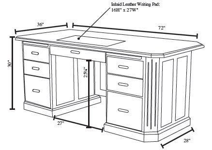 solid-wood-executive-desk-dimensions