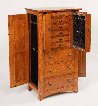 oak-jewelry-armoire
